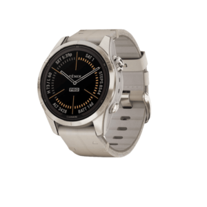 fenix 7S Pro Saph Solar, Sft Gld SS w/Lmestn Lthr, Excl,EMEA 010-02776-30